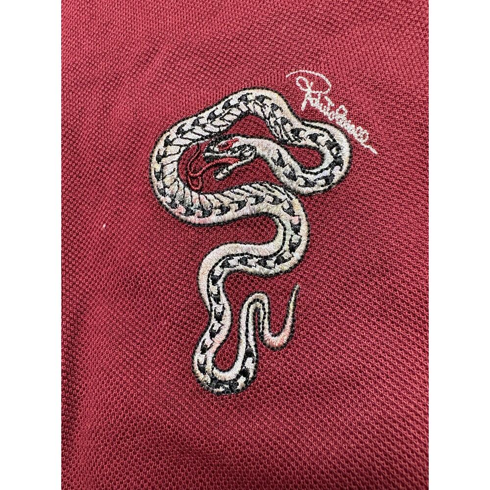 NWT COA Roberto Cavalli Men's Polo Snake Embroidery - Sz Med - Picture 6 of 8
